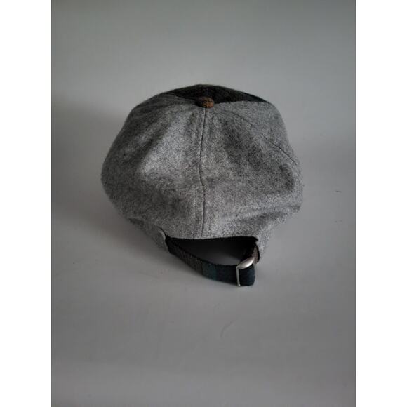 LL Bean Polyester Wool Cap Colored Plaid Adjustable Hat - Picture 3 of 6